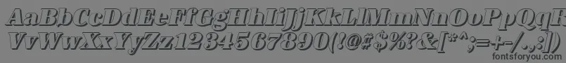 fuente AntiquashCdHeavyItalic – Fuentes Negras Sobre Fondo Gris