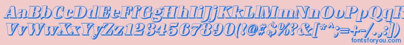 fuente AntiquashCdHeavyItalic – Fuentes Azules Sobre Fondo Rosa