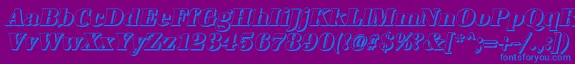 fuente AntiquashCdHeavyItalic – Fuentes Azules Sobre Fondo Morado