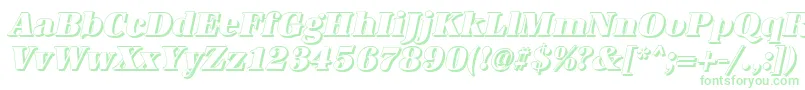 fuente AntiquashCdHeavyItalic – Fuentes Verdes Sobre Fondo Blanco