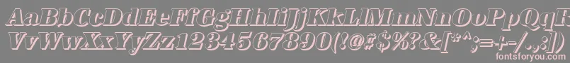 AntiquashCdHeavyItalic Font – Pink Fonts on Gray Background