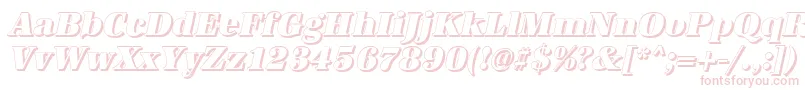 AntiquashCdHeavyItalic Font – Pink Fonts on White Background