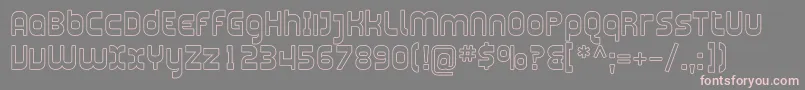 PlasmaticaOutline Font – Pink Fonts on Gray Background
