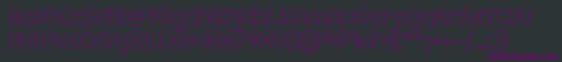 PlasmaticaOutline Font – Purple Fonts on Black Background