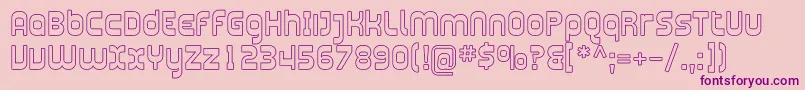 PlasmaticaOutline Font – Purple Fonts on Pink Background