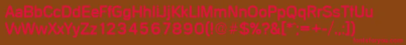 MercedesSerialRegularDb Font – Red Fonts on Brown Background