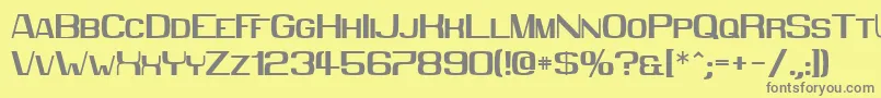 Mmx2010 Font – Gray Fonts on Yellow Background