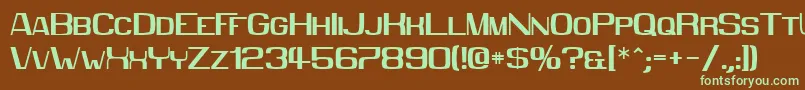 Шрифт Mmx2010 – зелёные шрифты на коричневом фоне