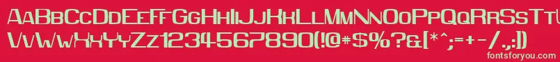 Mmx2010 Font – Green Fonts on Red Background