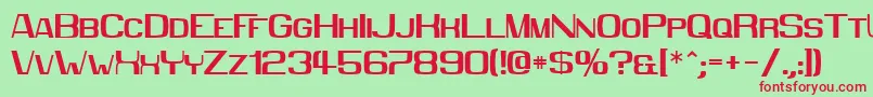 Шрифт Mmx2010 – красные шрифты на зелёном фоне