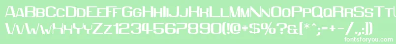 Mmx2010 Font – White Fonts on Green Background