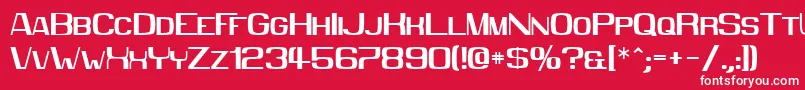 Mmx2010 Font – White Fonts on Red Background