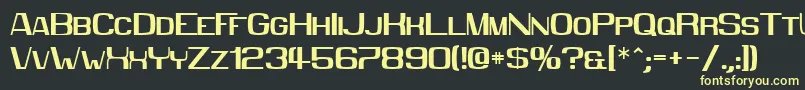 Mmx2010 Font – Yellow Fonts on Black Background