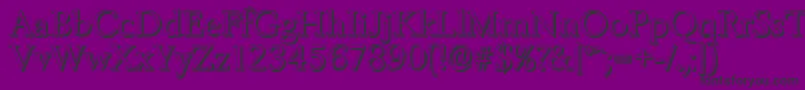 BelfastshadowRegular-Schriftart – Schwarze Schriften auf violettem Hintergrund