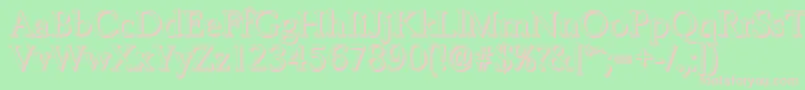 BelfastshadowRegular Font – Pink Fonts on Green Background