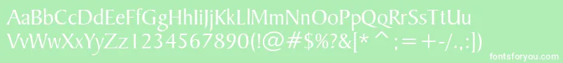 Bakrsign Font – White Fonts on Green Background