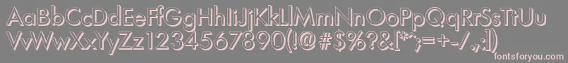 LimerickshadowRegular Font – Pink Fonts on Gray Background