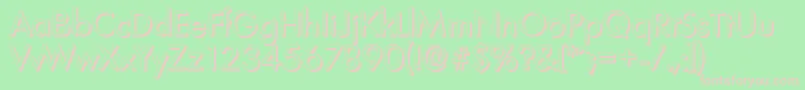 LimerickshadowRegular Font – Pink Fonts on Green Background