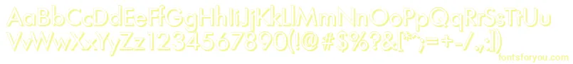 LimerickshadowRegular-Schriftart – Gelbe Schriften