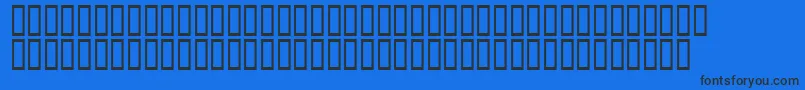 フォントCalligra – 黒い文字の青い背景