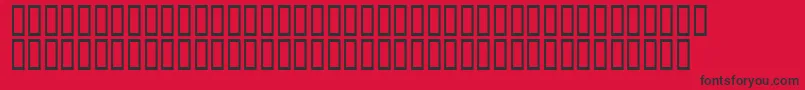 フォントCalligra – 赤い背景に黒い文字