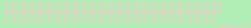 Fonte Calligra – fontes rosa em um fundo verde