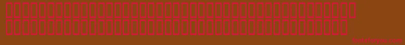 Calligra Font – Red Fonts on Brown Background
