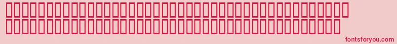 Calligra Font – Red Fonts on Pink Background