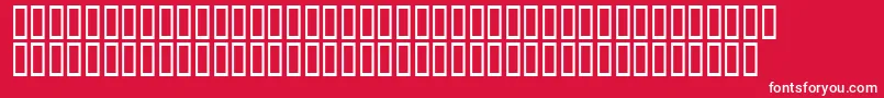 フォントCalligra – 赤い背景に白い文字