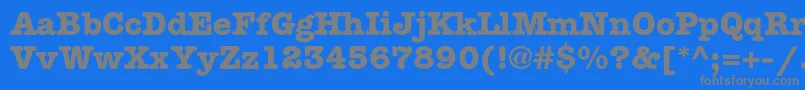 AmericantypewriterstdBold Font – Gray Fonts on Blue Background