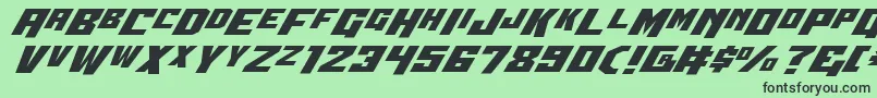 Wbv5expand Font – Black Fonts on Green Background