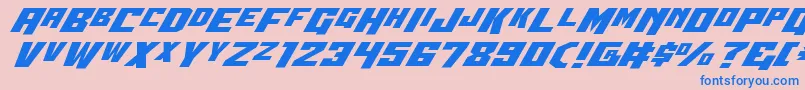 Wbv5expand Font – Blue Fonts on Pink Background