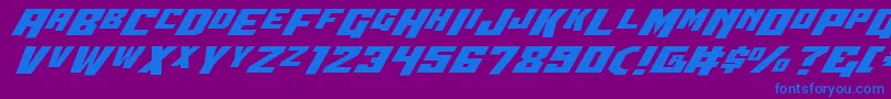 Wbv5expand Font – Blue Fonts on Purple Background