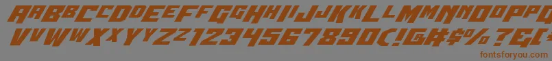 Шрифт Wbv5expand – коричневые шрифты на сером фоне
