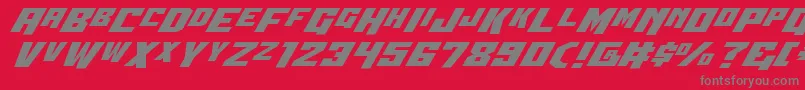 Wbv5expand Font – Gray Fonts on Red Background