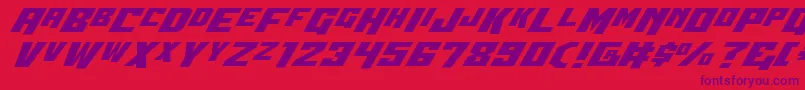 Wbv5expand Font – Purple Fonts on Red Background