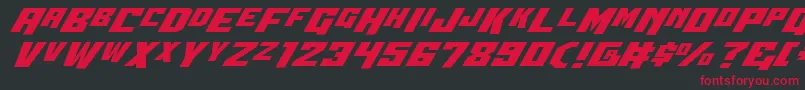 Wbv5expand Font – Red Fonts on Black Background