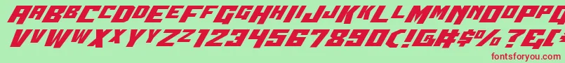 Wbv5expand Font – Red Fonts on Green Background