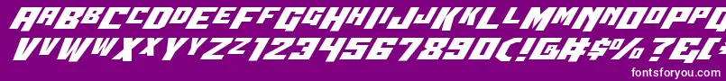 Wbv5expand Font – White Fonts on Purple Background