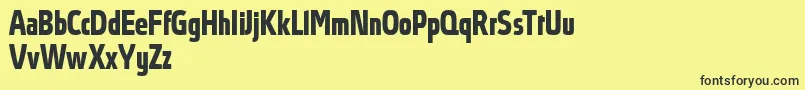 AbsolutProBoldcondensed Font – Black Fonts on Yellow Background