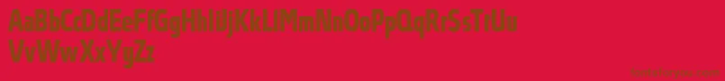 AbsolutProBoldcondensed Font – Brown Fonts on Red Background