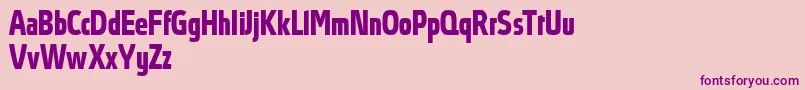 AbsolutProBoldcondensed Font – Purple Fonts on Pink Background