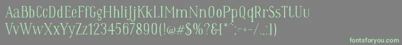 Wes Font – Green Fonts on Gray Background