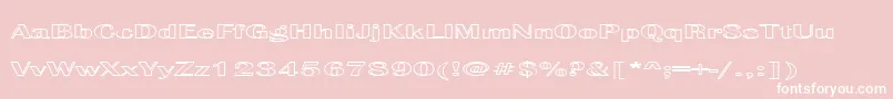 Effluent Font – White Fonts on Pink Background