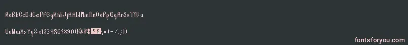 TextInGothic Font – Pink Fonts on Black Background