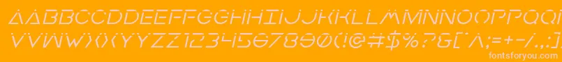 fuente Earthorbiterlaserital – Fuentes Rosadas Sobre Fondo Naranja