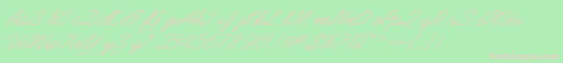 More about AbrazoscriptsskItalic Font AbrazoscriptsskItalic Font – Pink Fonts on Green Background