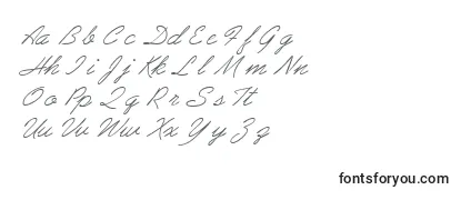 Schriftart AbrazoscriptsskItalic