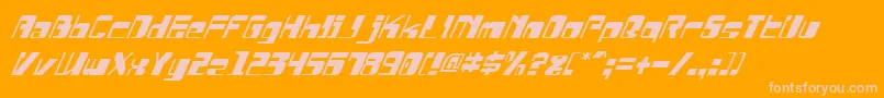 Шрифт DrosselmeyerItalic – розовые шрифты на оранжевом фоне