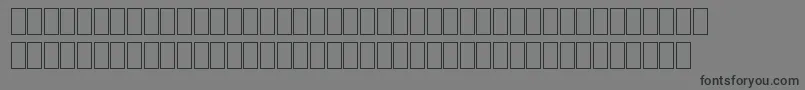 フォントMiltrainGeneric – 黒い文字の灰色の背景
